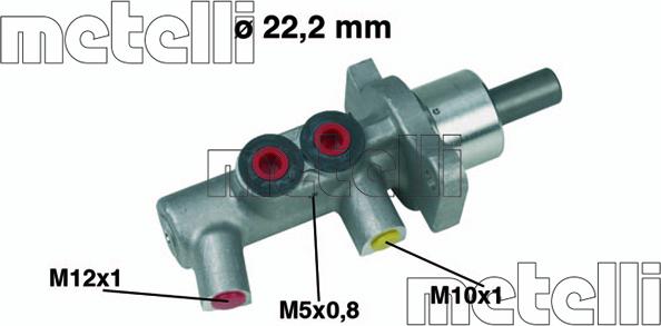 Metelli 05-0383 - Brake Master Cylinder www.avaruosad.ee