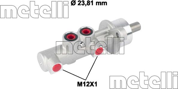 Metelli 05-0788 - Brake Master Cylinder www.avaruosad.ee