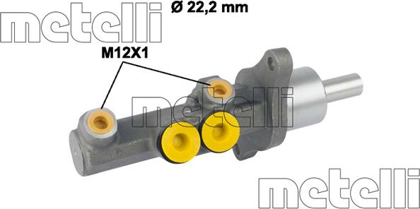 Metelli 05-0720 - Brake Master Cylinder www.avaruosad.ee