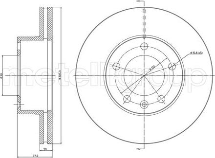 Metelli 23-0532C - Disque de frein www.avaruosad.ee