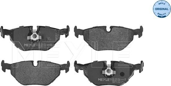 Meyle 025 209 9517 - Brake Pad Set, disc brake www.avaruosad.ee