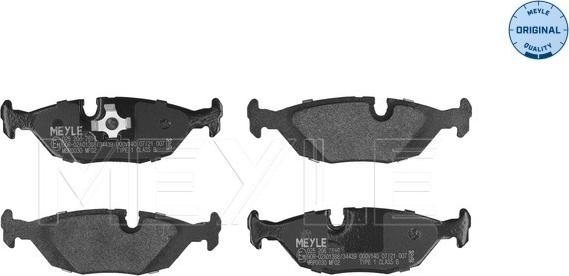 Meyle 025 206 7516 - Brake Pad Set, disc brake www.avaruosad.ee