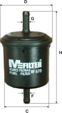 Mfilter BF 675 - Fuel filter www.avaruosad.ee