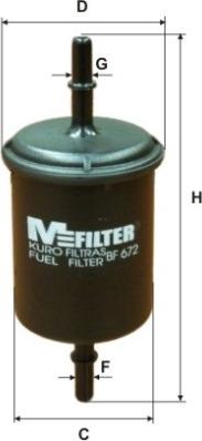 Mfilter BF 672 - Kütusefilter www.avaruosad.ee