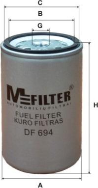 Mfilter DF 694 - Fuel filter www.avaruosad.ee
