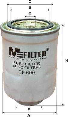 Mfilter DF 690 - Fuel filter www.avaruosad.ee