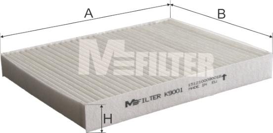 Mfilter K 9001 - Filter,salongiõhk www.avaruosad.ee