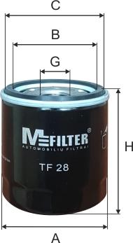 Mfilter TF 28 - Oil Filter www.avaruosad.ee