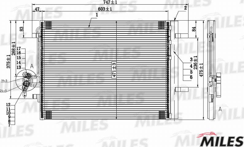 Miles ACCB025 - Kondensaator,kliimaseade www.avaruosad.ee