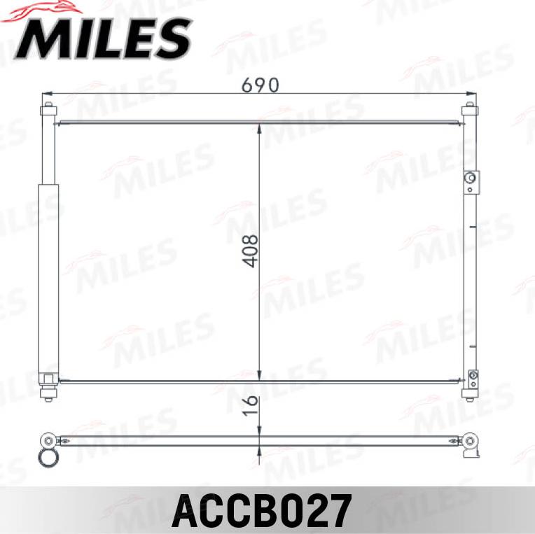 Miles ACCB027 - Condenser, air conditioning www.avaruosad.ee