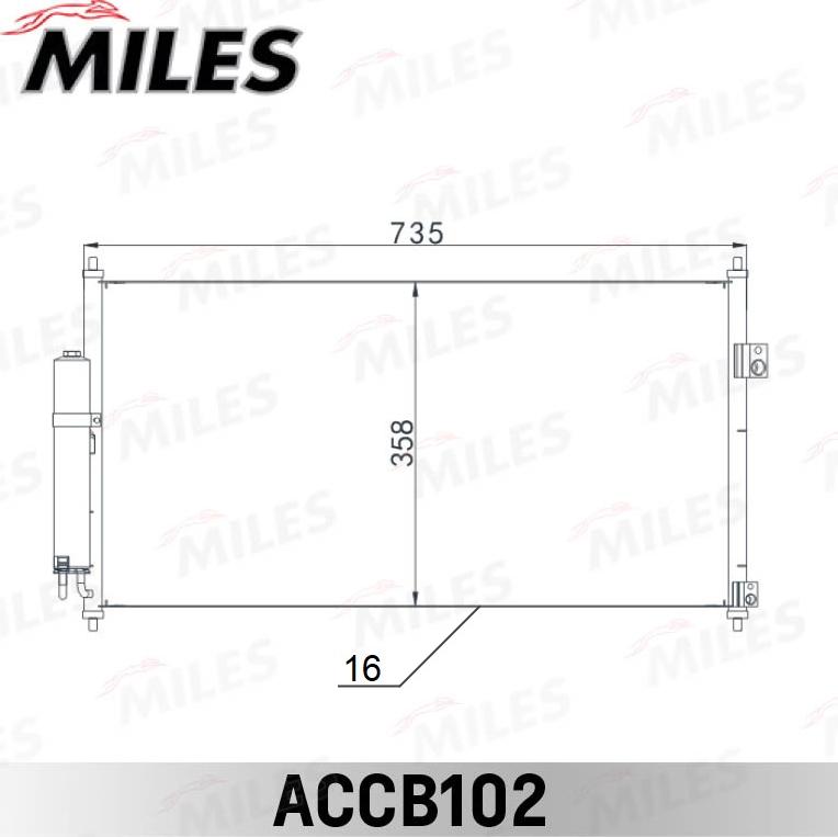 Miles ACCB102 - Condenser, air conditioning www.avaruosad.ee