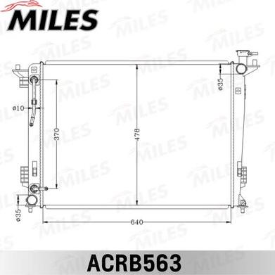 Miles ACRB563 - Radiaator,mootorijahutus www.avaruosad.ee