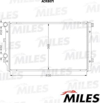 Miles ACRB071 - Radiaator,mootorijahutus www.avaruosad.ee