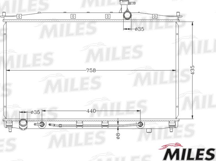 Miles ACRB205 - Radiaator,mootorijahutus www.avaruosad.ee