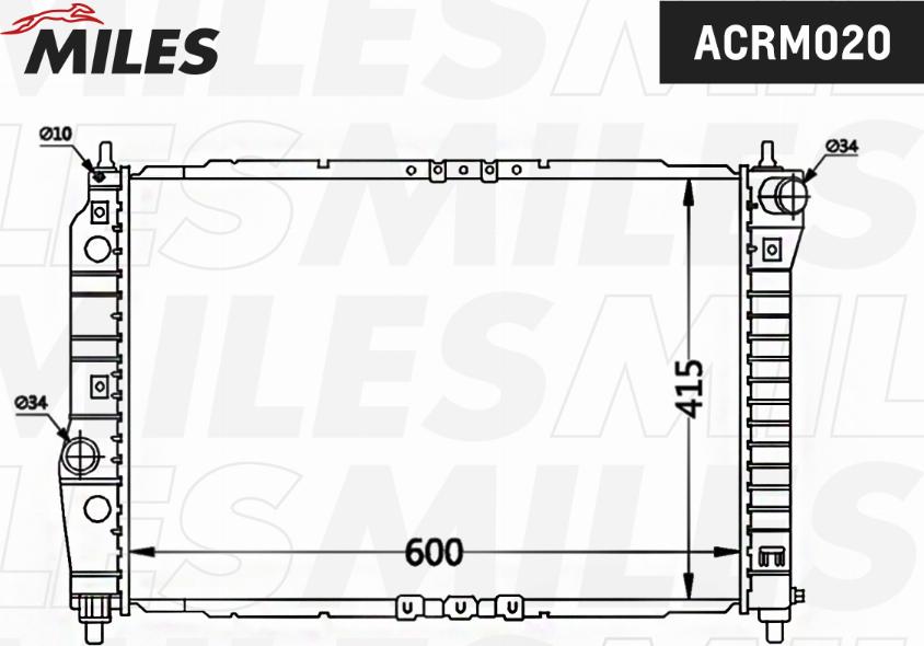 Miles ACRM020 - Radiators, Motora dzesēšanas sistēma www.avaruosad.ee