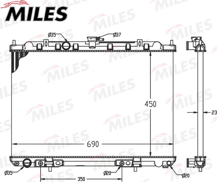 Miles ACRM101 - Radiators, Motora dzesēšanas sistēma www.avaruosad.ee