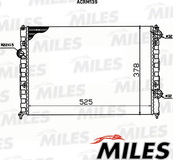 Miles ACRM139 - Radiaator,mootorijahutus www.avaruosad.ee