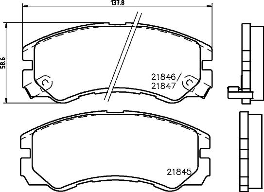 Mintex MDB1685 - Kit de plaquettes de frein, frein à disque www.avaruosad.ee