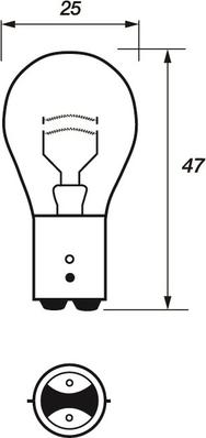 Motaquip VBU380 - Bulb, stop light www.avaruosad.ee