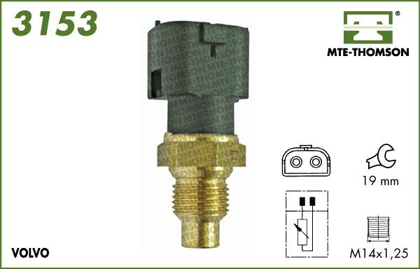 MTE-Thomson 3153 - Sensor, coolant temperature www.avaruosad.ee