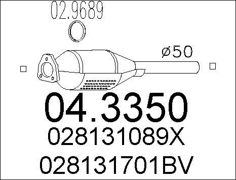 MTS 04.3350 - Katalüsaator www.avaruosad.ee