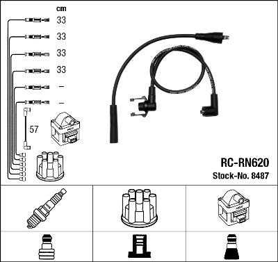 NGK 8487 - Ignition Cable Kit www.avaruosad.ee