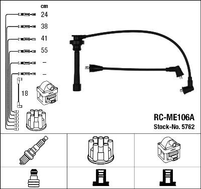 NGK 5762 - Ignition Cable Kit www.avaruosad.ee
