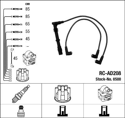 NGK 0508 - Ignition Cable Kit www.avaruosad.ee