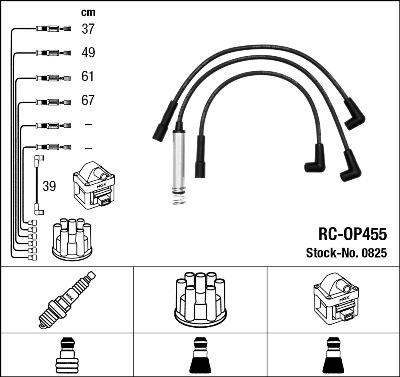 NGK 0825 - Ignition Cable Kit www.avaruosad.ee