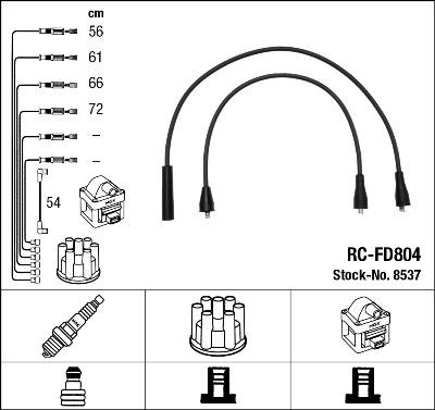 NGK 8537 - Ignition Cable Kit www.avaruosad.ee