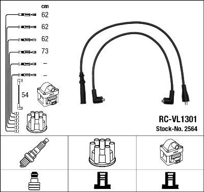 NGK 2564 - Ignition Cable Kit www.avaruosad.ee