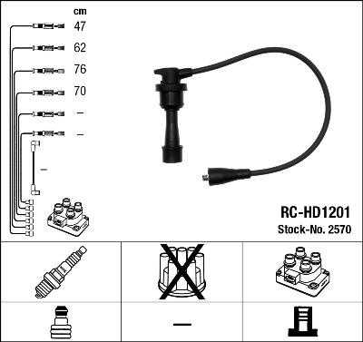 NGK 2570 - Ignition Cable Kit www.avaruosad.ee