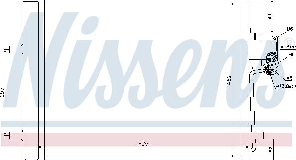 Nissens 940088 - Kondensators, Gaisa kond. sistēma www.avaruosad.ee