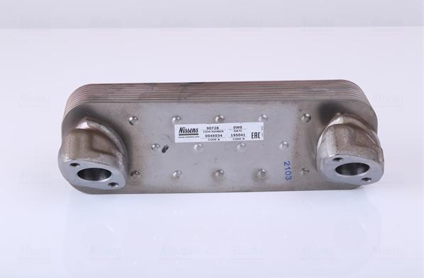 Nissens 90728 - Масляный радиатор, двигательное масло www.avaruosad.ee