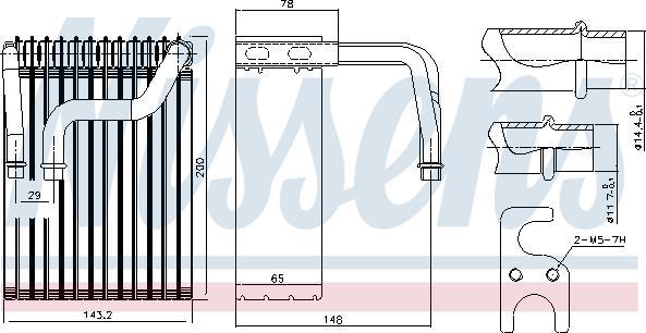 Nissens 92237 - Испаритель, кондиционер www.avaruosad.ee