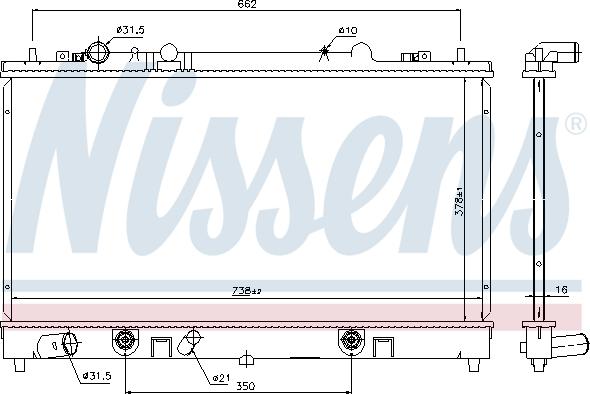 Nissens 69465 - Radiaator,mootorijahutus www.avaruosad.ee