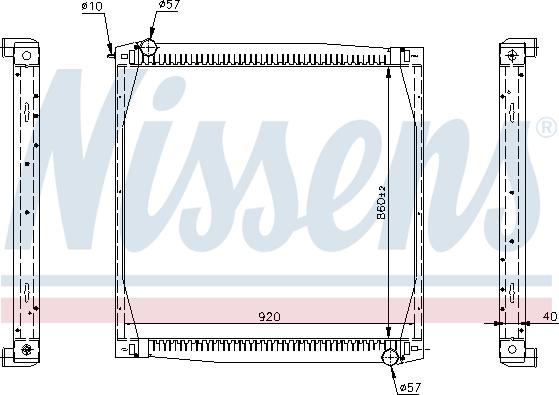 Nissens 64069A - Radiaator,mootorijahutus www.avaruosad.ee