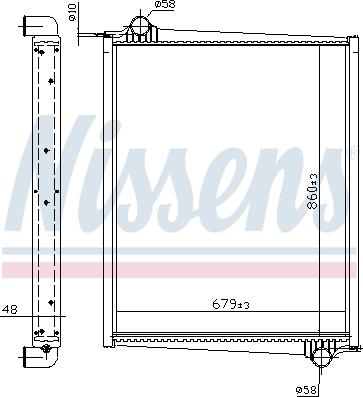 Nissens 64068A - Radiaator,mootorijahutus www.avaruosad.ee