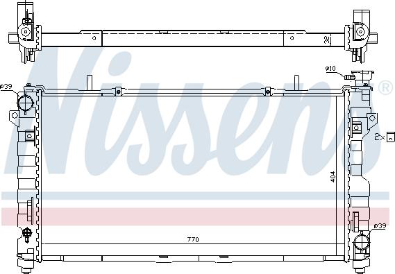 Nissens 61025 - Radiaator,mootorijahutus www.avaruosad.ee