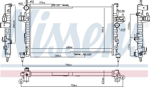 Nissens 63094 - Radiator, engine cooling www.avaruosad.ee