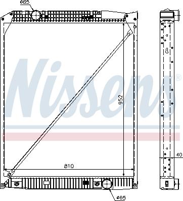 Nissens 62649A - Radiaator,mootorijahutus www.avaruosad.ee