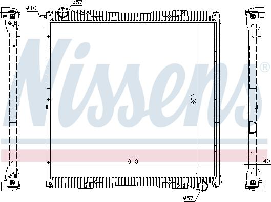 Nissens 67292 - Радиатор, охлаждение двигателя www.avaruosad.ee