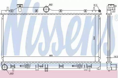 Nissens 67730 - Radiaator,mootorijahutus www.avaruosad.ee