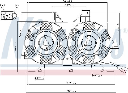 Nissens 85425 - Fan, radiator www.avaruosad.ee