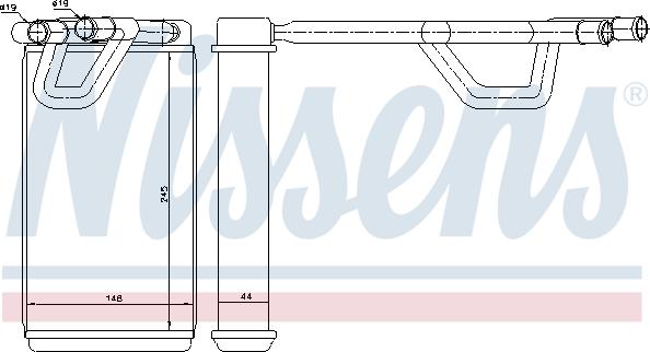 Nissens 72208 - Heat Exchanger, interior heating www.avaruosad.ee