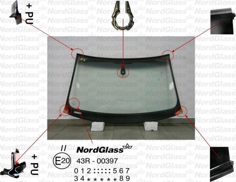 NordGlass 4043990 - Windscreen www.avaruosad.ee