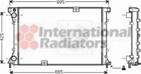 NPS N156N38 - Radiaator,mootorijahutus www.avaruosad.ee