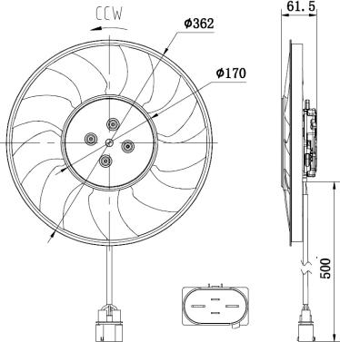 NRF 47931 - Fan, radiator www.avaruosad.ee