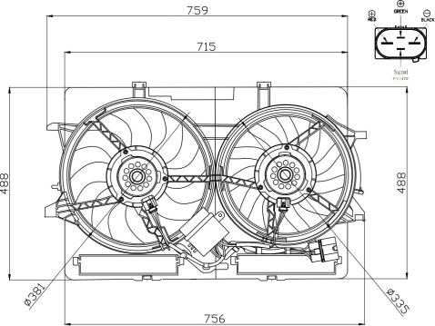 NRF 47938 - Fan, radiator www.avaruosad.ee