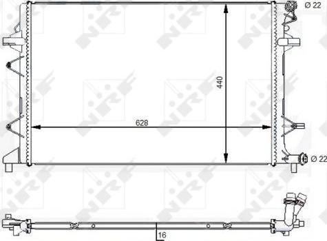 NRF 59118 - Radiaator,mootorijahutus www.avaruosad.ee